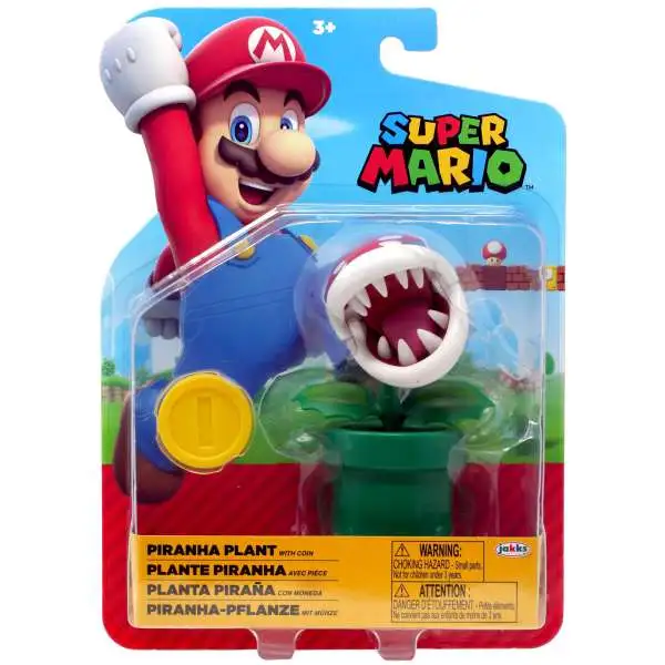 World of Nintendo Super Mario Piranha Plant Action Figure [with Coin]