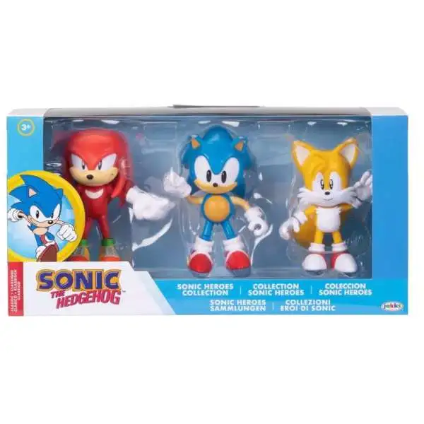 Sonic The Hedgehog Sonic Heroes Collection Knuckles, Sonic & Tails Exclusive Action Figure 3-Pack