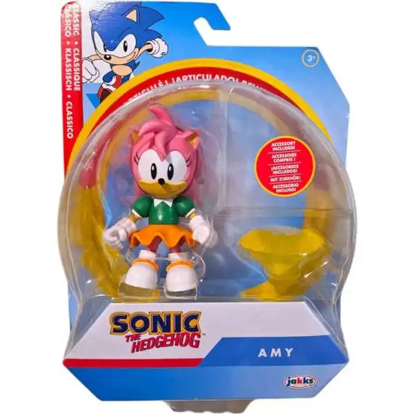 Sonic The Hedgehog Amy Action Figure [Classic, with Yellow Chaos Emerald]