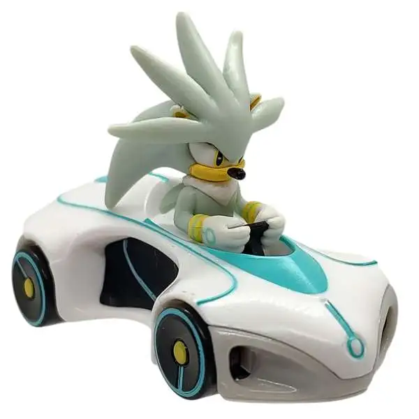 Sonic The Hedgehog Silver Diecast Car [Lightron Loose]
