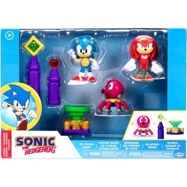 Sonic The Hedgehog Oil Ocean Quest 2.5-Inch Diorama Playset [Sonic, Knuckles & Octus]