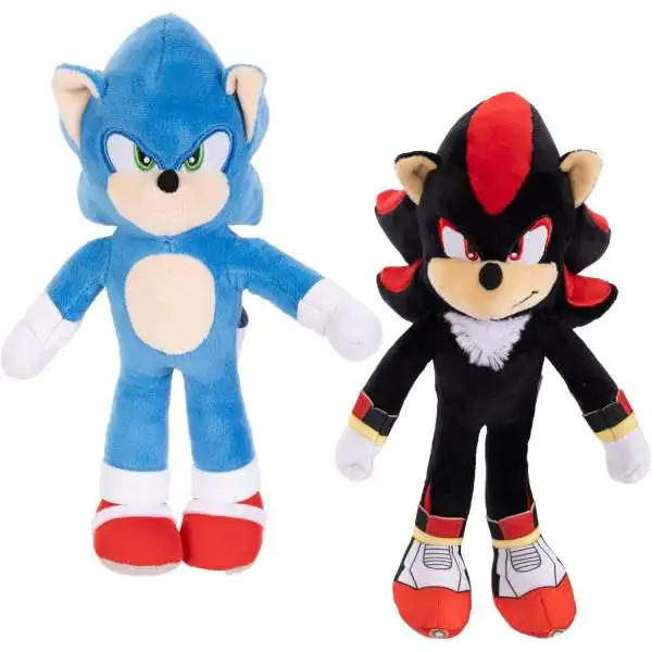 Sonic The Hedgehog 3 Sonic & Shadow Exclusive 9-Inch Plush 2-Pack