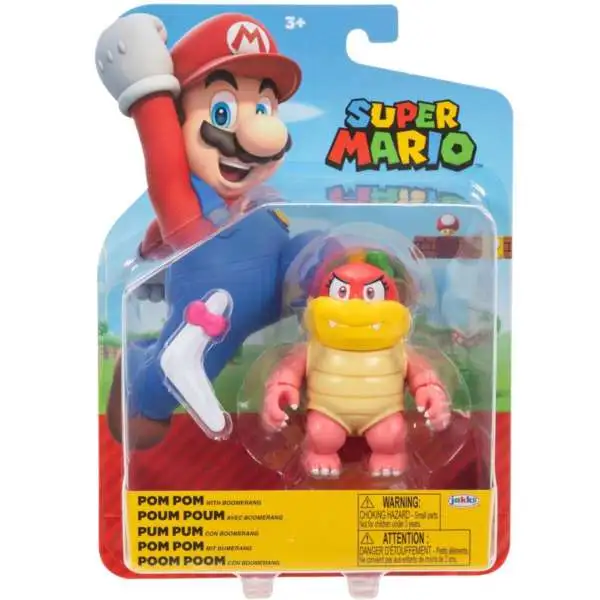 World of Nintendo Super Mario Wave 39 Pom Pom Action Figure [with Boomerang]