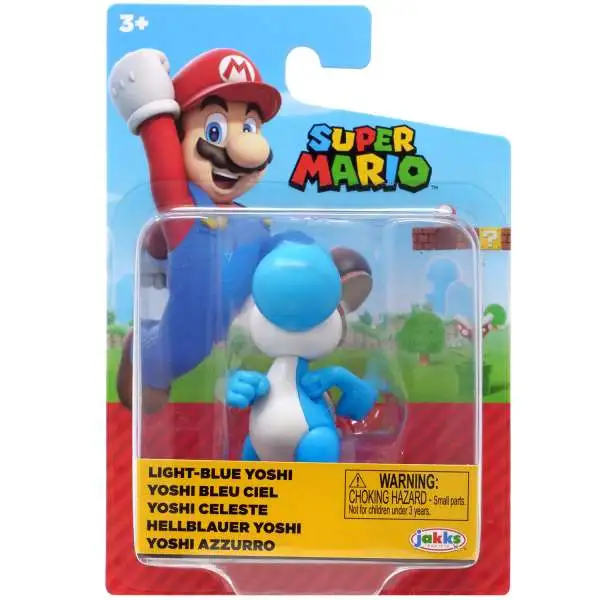 World of Nintendo Super Mario Wave 49 Light Blue Yoshi 2.5-Inch Mini Figure