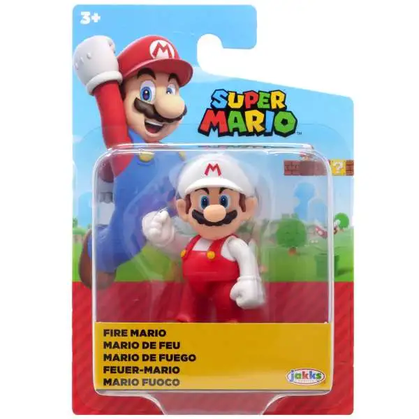 World of Nintendo Super Mario Wave 49 Fire Mario 2.5-Inch Mini Figure [Standing]