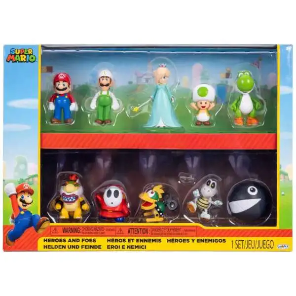 World of Nintendo Super Mario Heroes & Foes 2.5-Inch Mini Figure 10-Pack