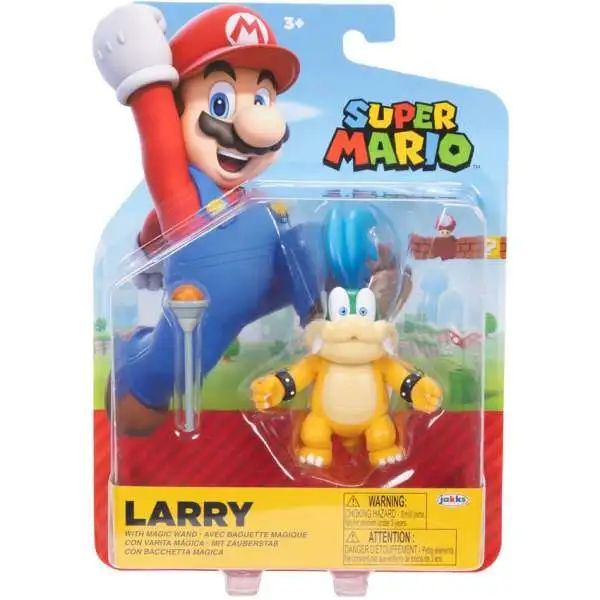 World of Nintendo Super Mario Larry Koopa Action Figure [with Wand]