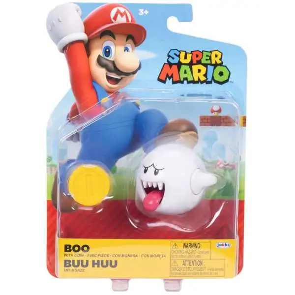World of Nintendo Super Mario Wave 41 Boo Action Figure [with Coin]