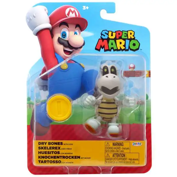 World of Nintendo Super Mario Wave 40 Dry Bones Action Figure [with Coin]