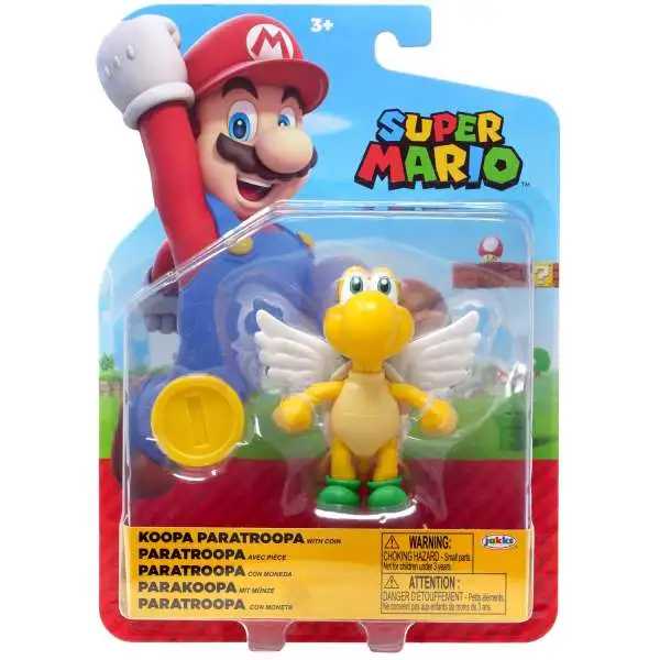 World of Nintendo Super Mario Wave 39 Para Koopa Troopa Action Figure [with Coin]