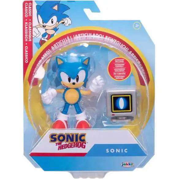 Sonic The Hedgehog Sonic Action Figure [Classic, with Shield Up]