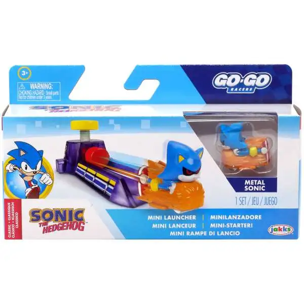 Sonic The Hedgehog Go Go Racers Classic Metal Sonic Mini Launcher