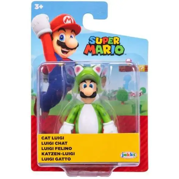 World of Nintendo Super Mario Cat Luigi 2.5-Inch Mini Figure [2026]