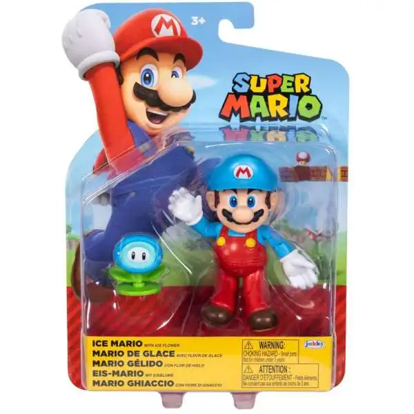 World of Nintendo Super Mario Wave 49 Ice Mario Action Figure [2026, with Ice Flower]