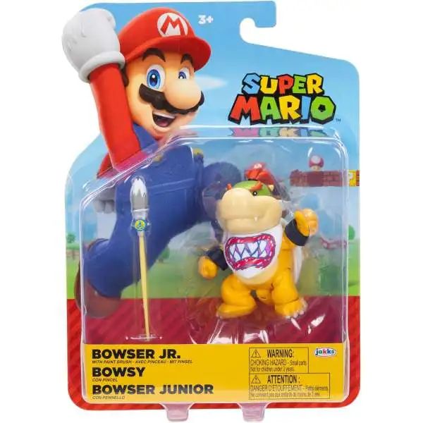 World of Nintendo Super Mario Bowser Jr. Action Figure [with Paint Brush]