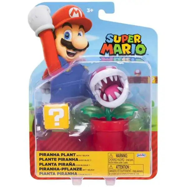 World of Nintendo Super Mario Piranha Plant Action Figure [with ? Block]