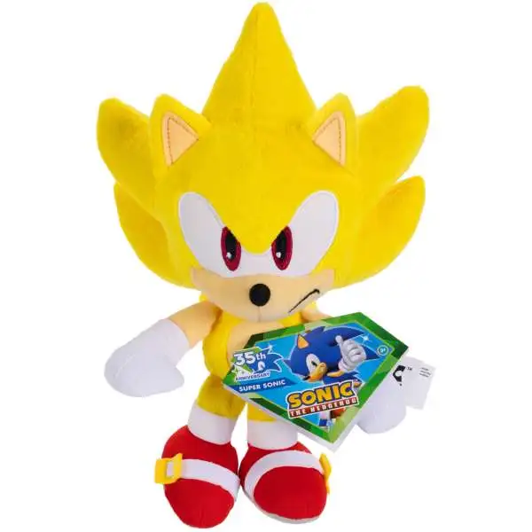 Sonic The Hedgehog 35th Anniversary Super Sonic 9 Plush Jakks
