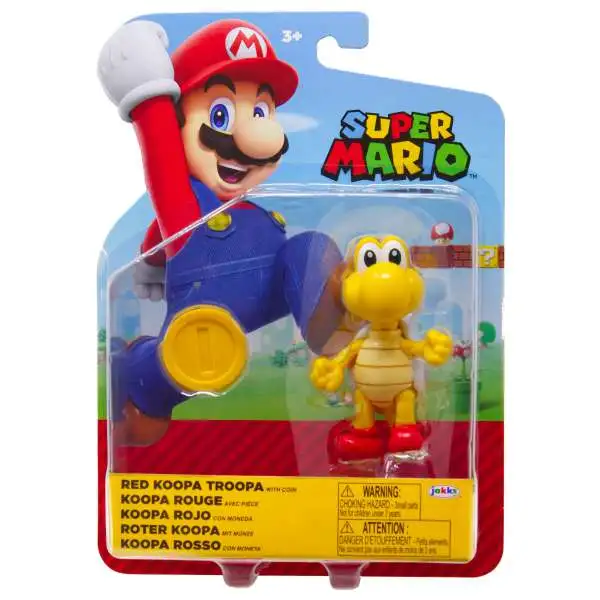 World of Nintendo Super Mario Red Koopa Troopa Action Figure [with Coin, 2026]