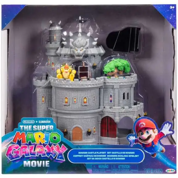 Super Mario Galaxy Movie Bowser Castle 1.5-Inch Deluxe Playset [Bowser, Piano, Bonsai Tree, Heat-activated Paintings & More]