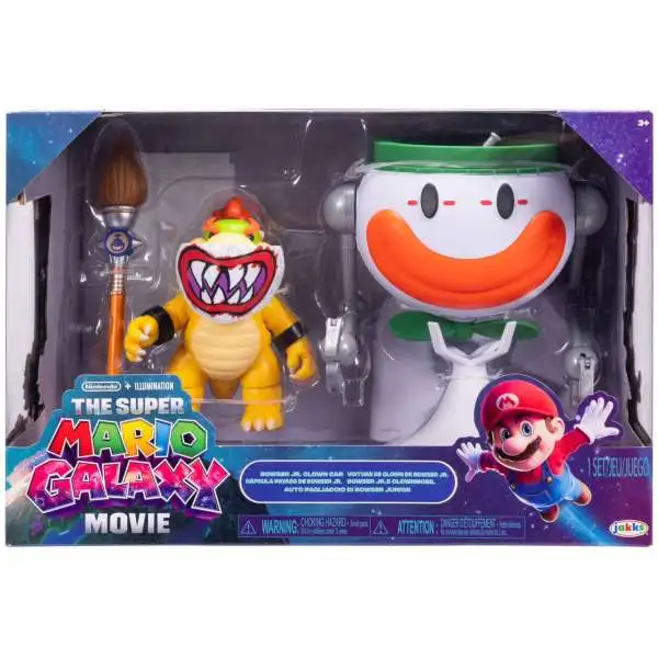 Super Mario Galaxy Movie Bowser Jr. Clown Car Exclusive Action Figure & Vehicle