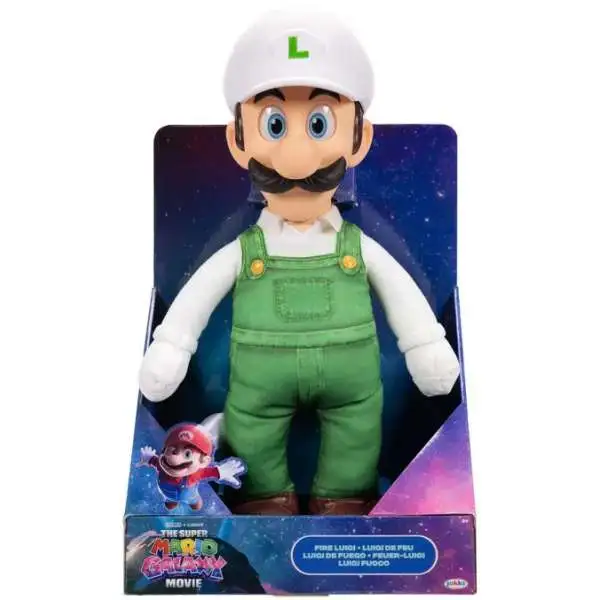 Super Mario Galaxy Movie Luigi Exclusive 15-Inch Posable Plush Figure