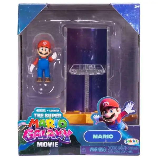 Super Mario Galaxy Movie Mario with Star Launcher 1.5-Inch Mini Figure