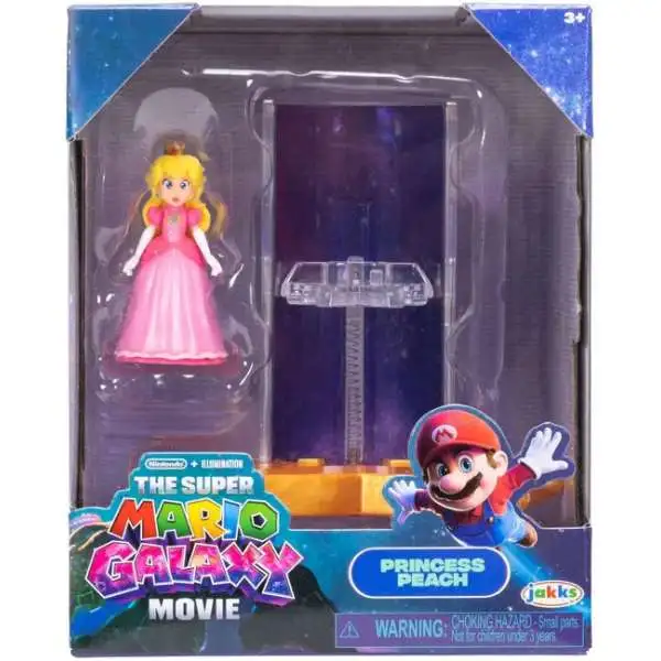 Super Mario Galaxy Movie Princess Peach with Star Launcher 1.5-Inch Mini Figure