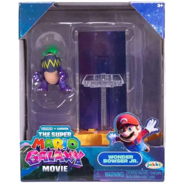 Super Mario Galaxy Movie Wonder Bowser Jr. with Star Launcher 1.5-Inch Mini Figure