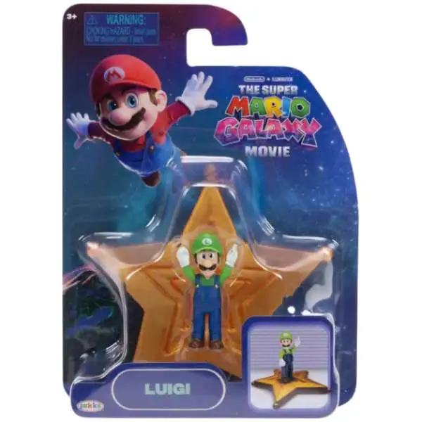 Super Mario Galaxy Movie Luigi 1.5-Inch Mini Figure