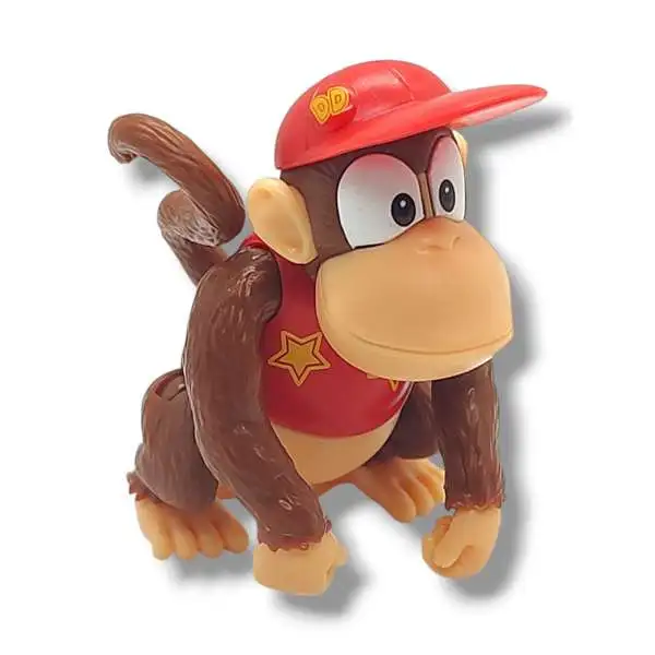 World of Nintendo Super Mario Jungle Adventure Diddy Kong 2.5-Inch Minifigure [Loose]
