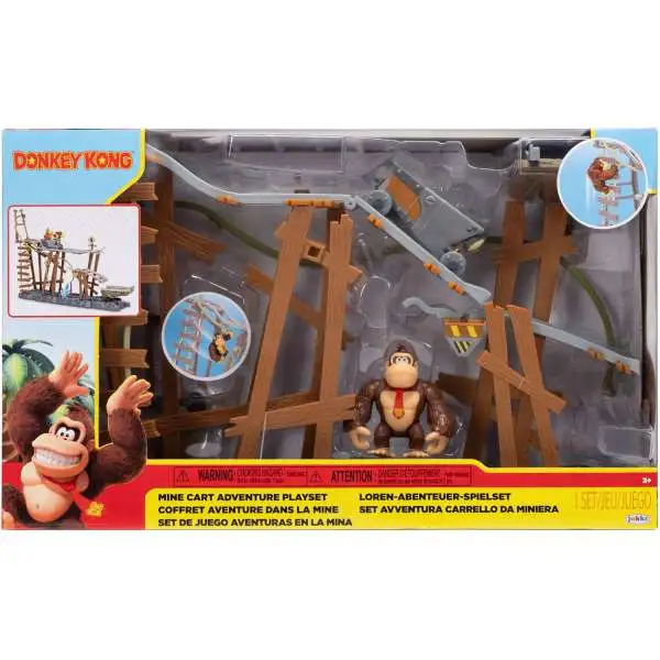 Donkey Kong Mine Cart Adventure 2.5-Inch Playset