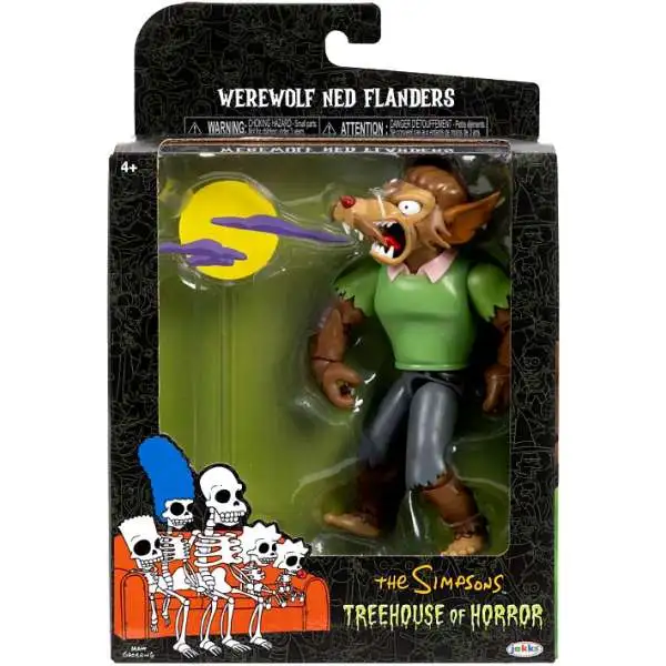 The Simpsons Treehouse of Horror Premium Werewolf Ned Flanders Action Figure