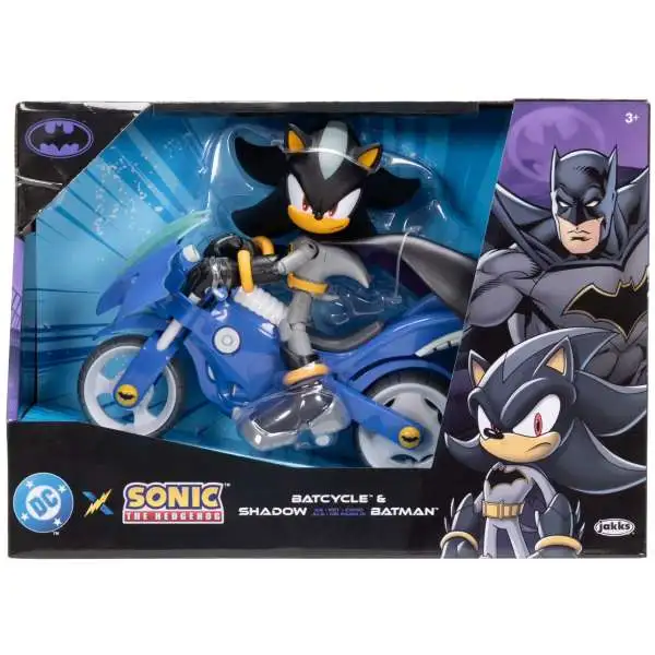 Sonic The Hedgehog x DC Batcycle Shadow as Batman 5 Vehicle Figure