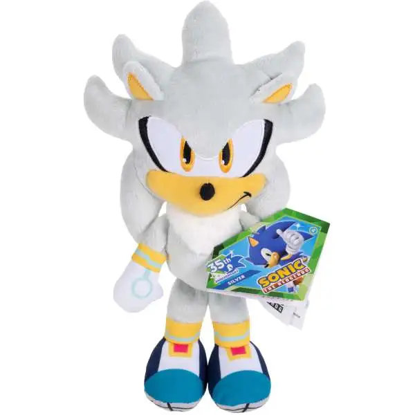 Sonic The Hedgehog 35th Anniversary Silver 9 Plush Jakks Pacific