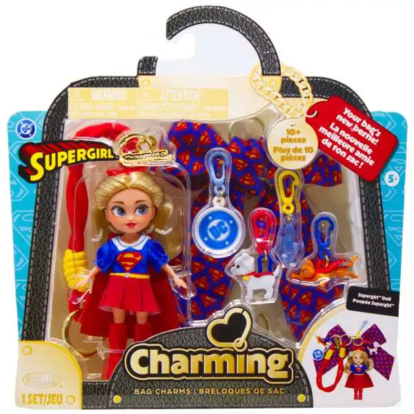 DC Super-Villains Charming Supergirl 5-Inch Bag Charm