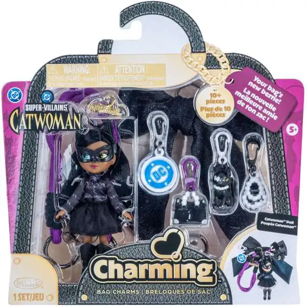 DC Super-Villains Charming Catwoman 5-Inch Bag Charm