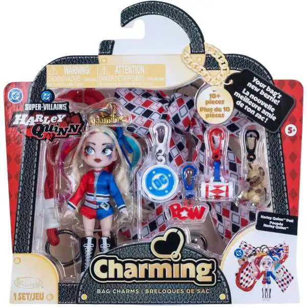 DC Super-Villains Charming Harley Quinn 5-Inch Bag Charm