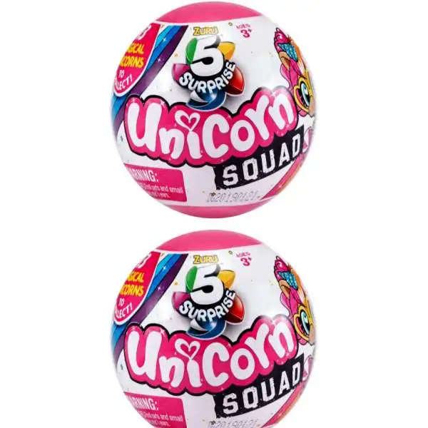 5 Surprise Unicorn Squad Series 1 LOT of 2 Mystery Packs [2 Total Packs]