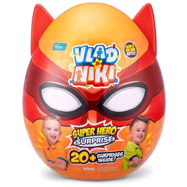 Vlad Niki Super Hero Surprise Exclusive Surprise Egg Blue, Glow-in-the ...