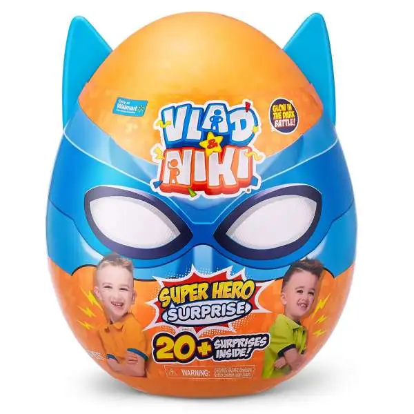 Vlad & Niki Super Hero Surprise Exclusive Surprise Egg [Blue, Glow-in-the-Dark]