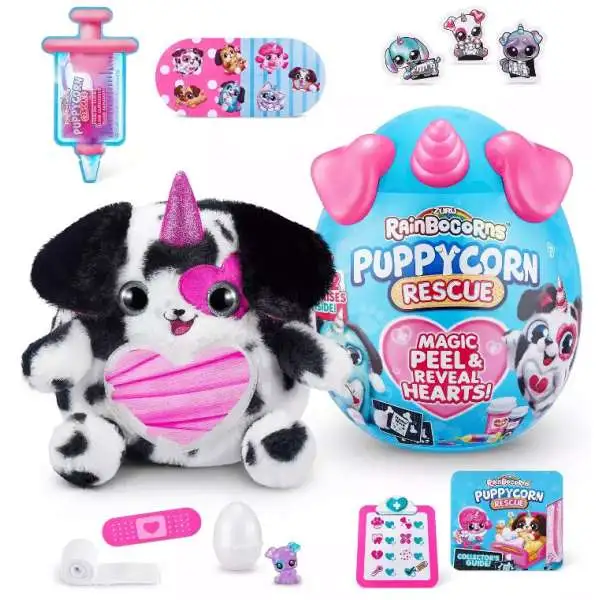 Rainbocorns Puppycorn Rescue Mystery Plush [1 RANDOM Figure, Magic Peal & Reveal ]