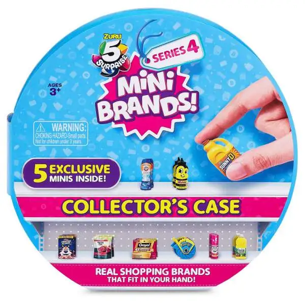 5 Surprise Mini Brands! Series 4 Collector Case [Includes 5 Exclusive Minis!]
