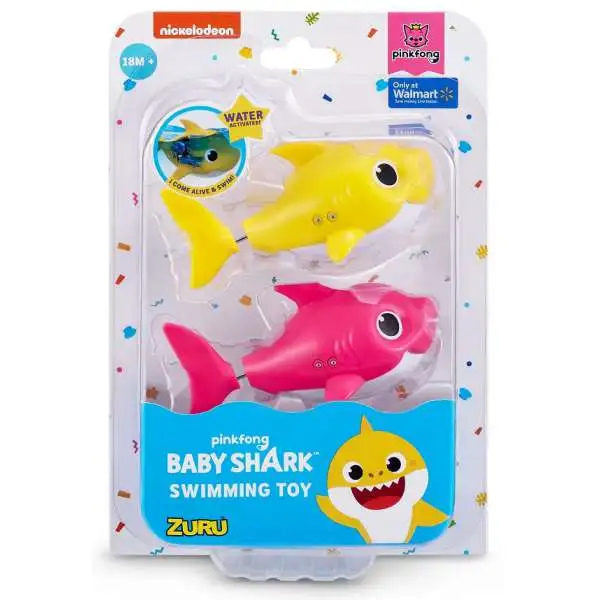 Baby Shark Robo Alive Baby & Mommy Shark Exclusive Robotic Bath Toy 2-Pack