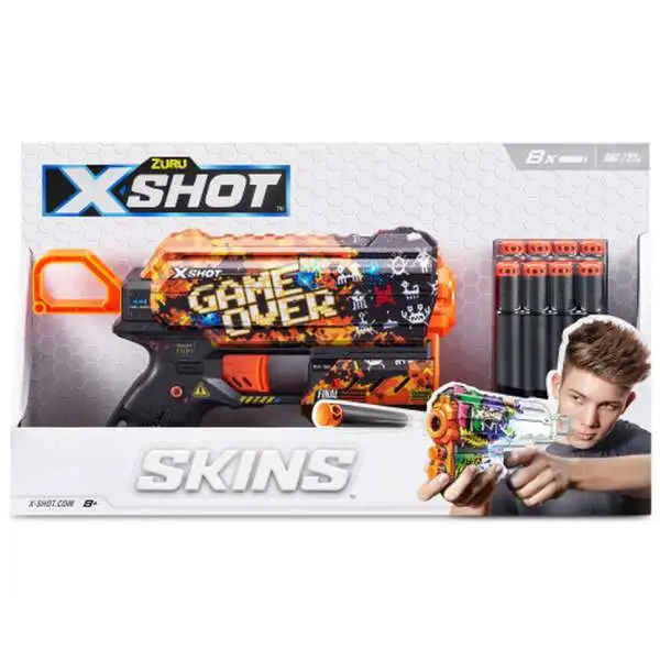 X-Shot Skins Flux Game Over Blaster [8 Darts]