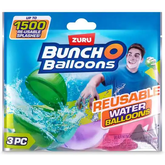 Bunch O Balloons Reusable Water Balloons 3-Pack [RANDOM COLORS]