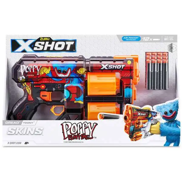 Poppy Playtime X-Shot Skins Dread Toony Blaster [12 Darts]
