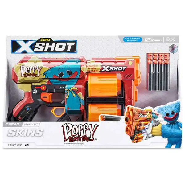 Poppy Playtime X-Shot Skins Dread Timeout Blaster [12 Darts]