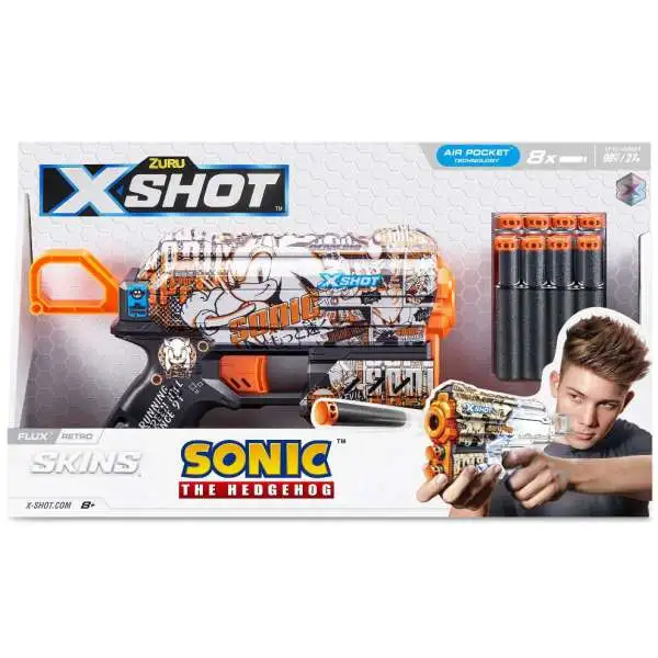 Sonic The Hedgehog X-Shot Skins Flux Retro Blaster