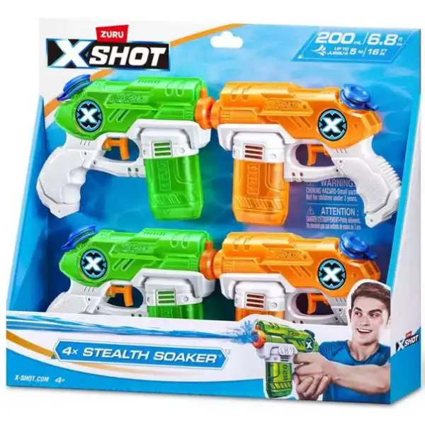 X-Shot Stealth Soaker Water Blaster 4-Pack