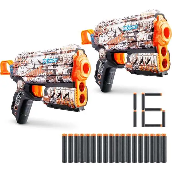 X-Shot Skins Ninja Graphitti Blaster 2-Pack Zuru Toys - ToyWiz